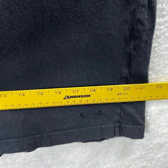 Sean John Mens Large Camo Skull Graphic T-Shirt Black 100% Cotton Dark Goth - Picture 9 of 11